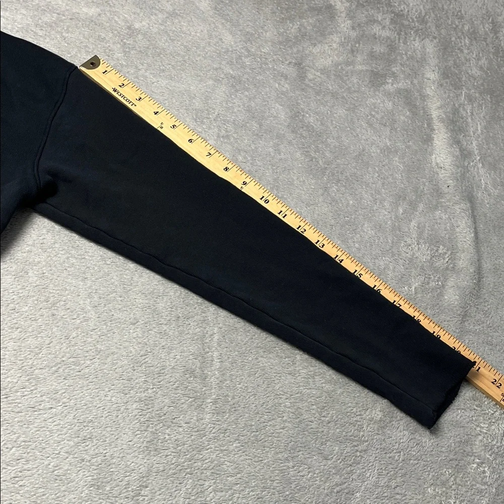 NEW Frank & Eileen S 100%‎ Cotton Triple Fleece Navy Blue Henley Sweatshirt USA